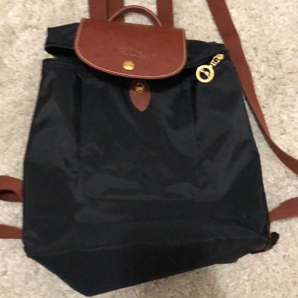 Longchamp Le Pliage Black Backpack